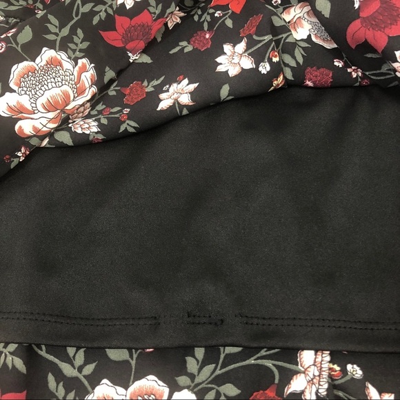 Ophelia Roe High Neck Mock Floral Dress Small - Picture 10 of 14